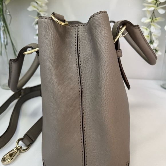 Kate Spade Gray Leather Tote Bag - Picture 3 of 10